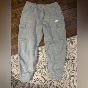 Nike Heather Gray Cargo Joggers